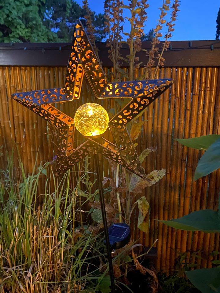 Garden courtyard stars solar night light