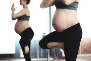 Image of Pregnant ladies doing Yoga