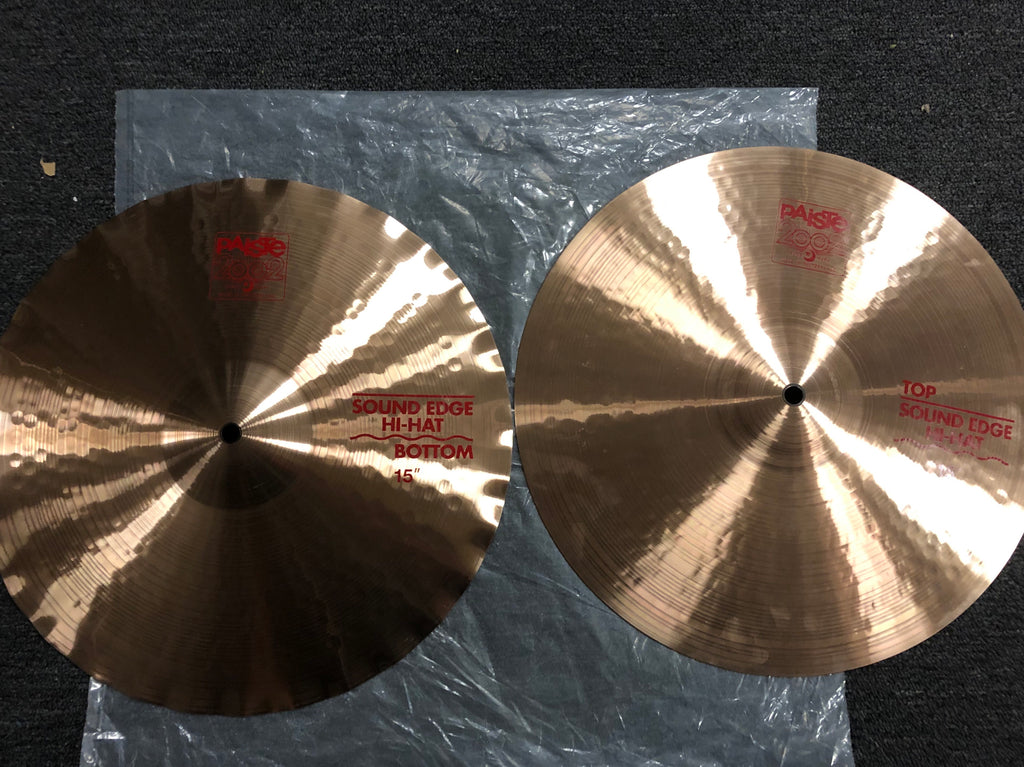 Paiste 2002 Sound Edge Hi-Hats - 15” - 1144/1255 grams - New