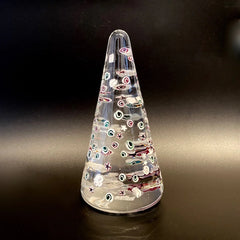 Glass blown Christmas tree ornament