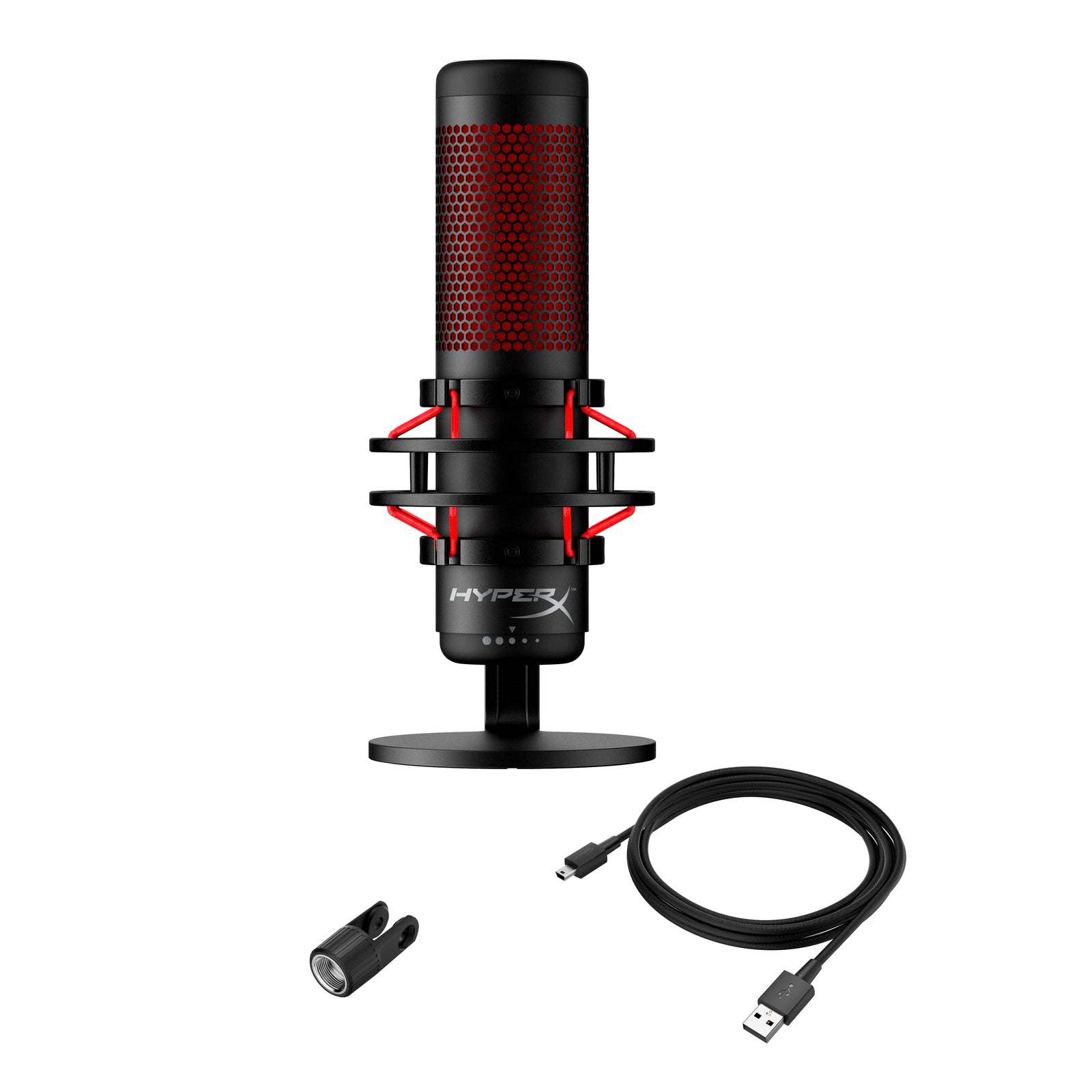 HyperX QuadCast – USB Microphone – Red Lighting