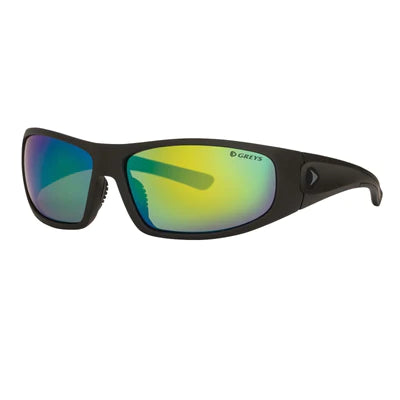 Grey's Matt Black Frame Fishing Sunglasses with Green Lenses