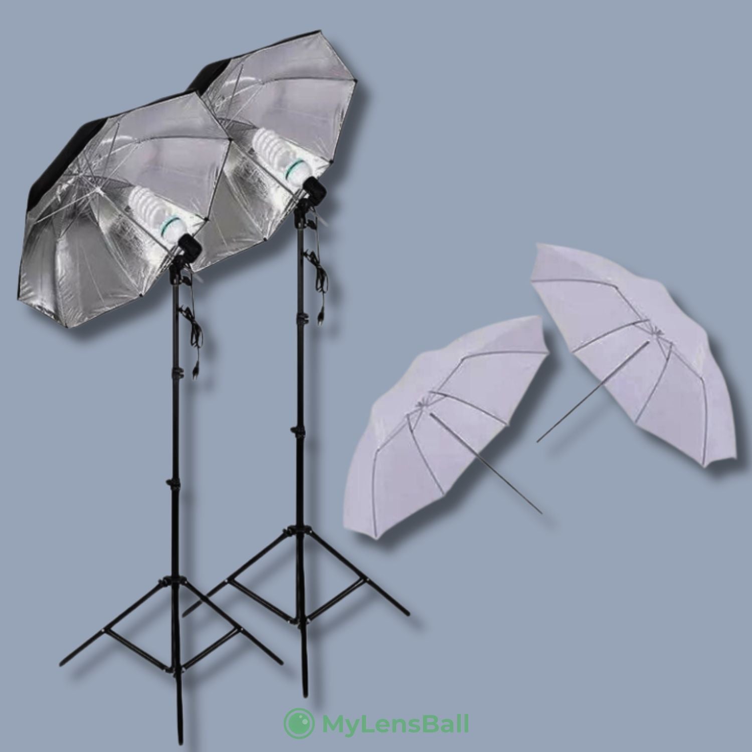 Lighting Umbrella Black/Silver