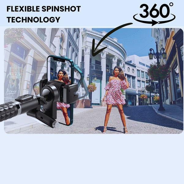 ProFlex Smartphone Gimbal Stabilizer with LED Light: Enhance Your Mobile Videography - mylensball.com.au