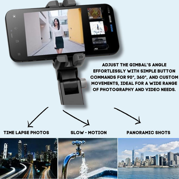 ProFlex Smartphone Gimbal Stabilizer with LED Light: Enhance Your Mobile Videography - mylensball.com.au