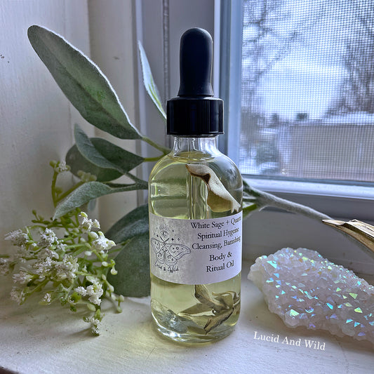 White Sage Ritual Oil - Protect, Cleanse, Banish