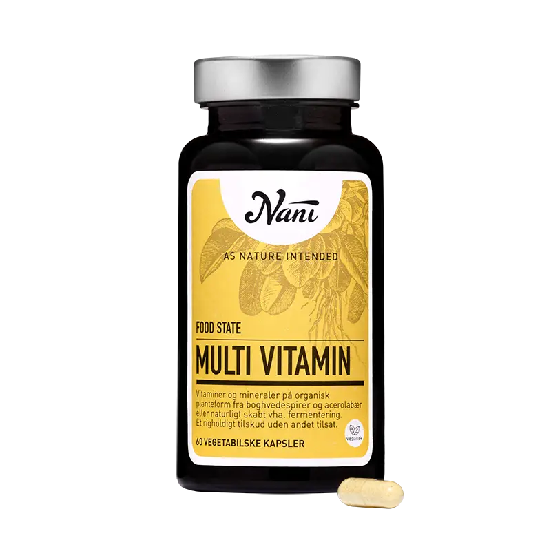 Se Nani - Food State, Multivitamin, 60 Stk hos Suztain