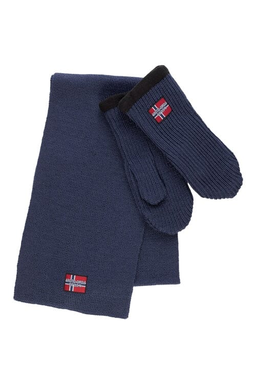 Billede af Charm - Vanter & Halstørklæde - Navy