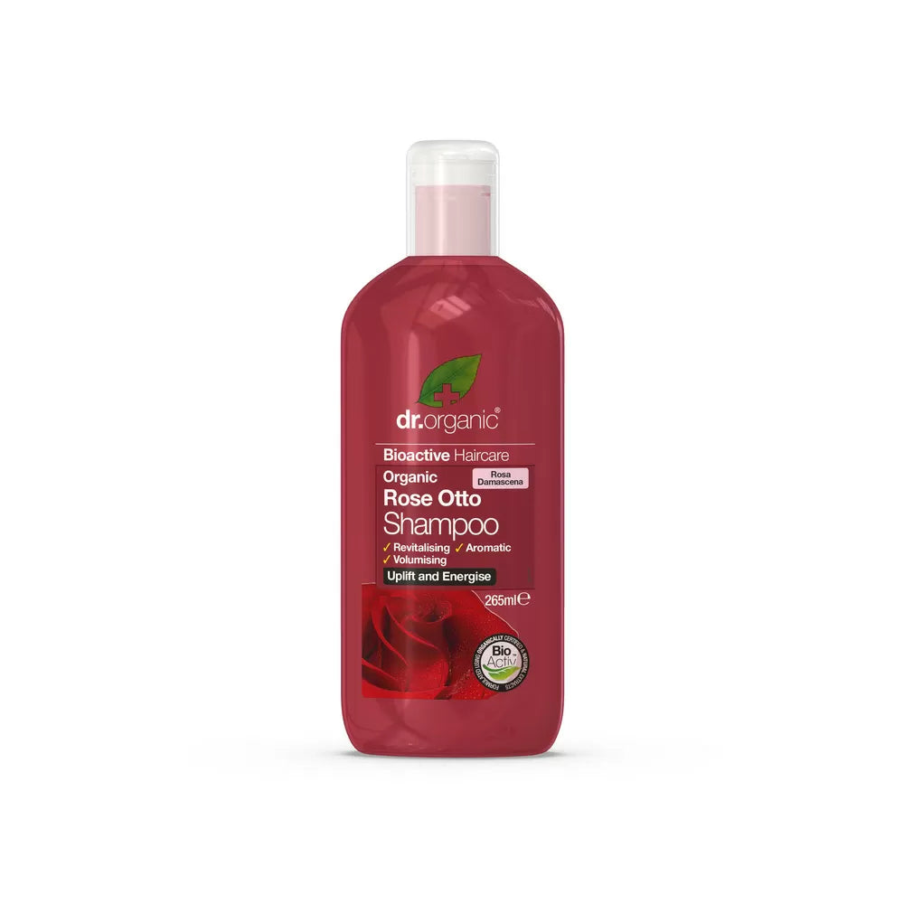 Se Dr. Organic - Økologisk Shampoo 265 Ml - Rose Otto hos Suztain