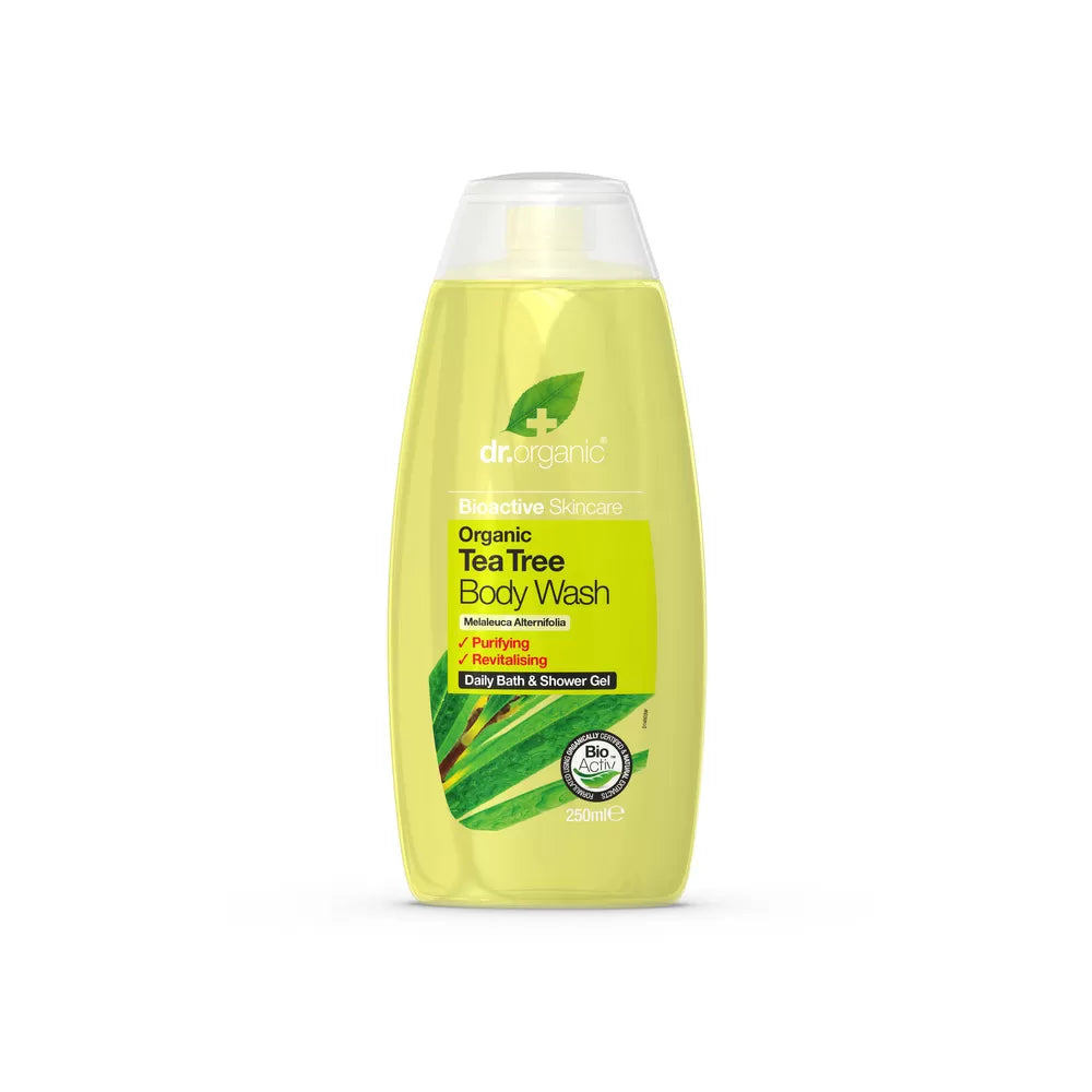 Se Dr. Organic - Økologisk Body Wash Med Tea Tree - 250 Ml hos Suztain