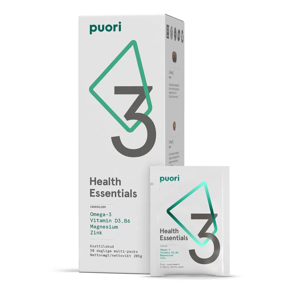Se Puori - P3 (Omega-3 / Magnesium / D-vitamin) - 30 * 7 Kapsler hos Suztain