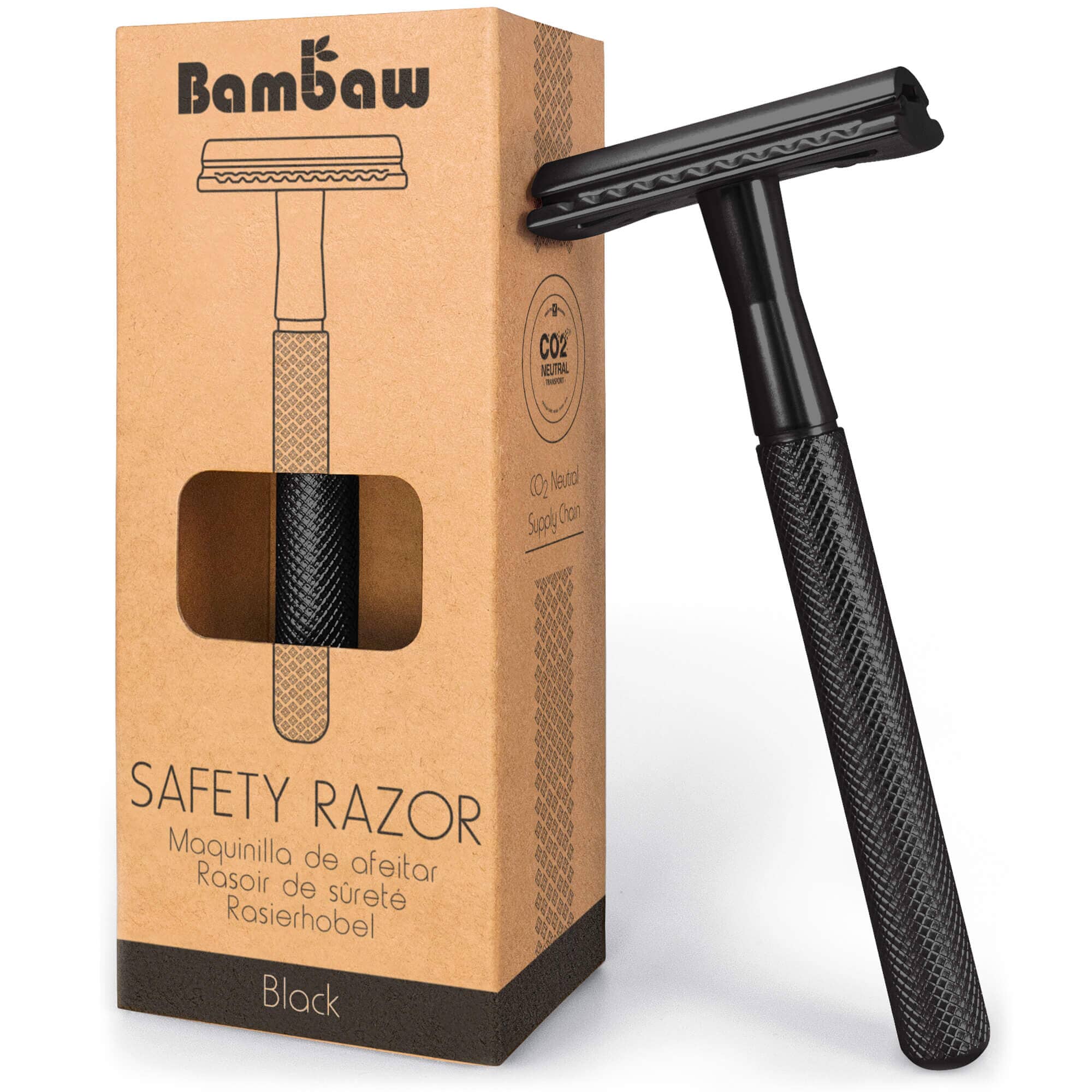 Se Bambaw - Barberskraber Safety Razor - Black hos Suztain