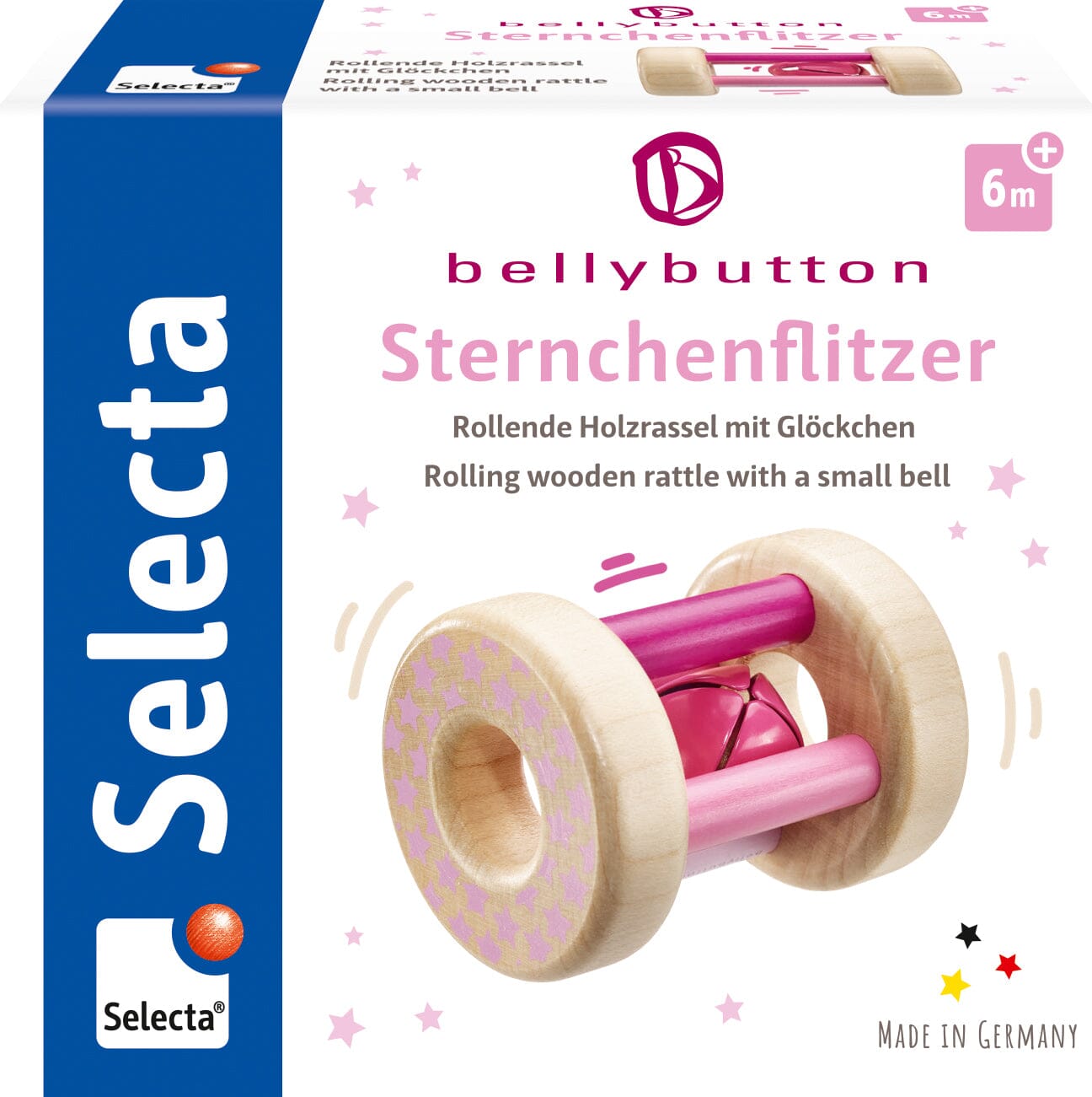 Billede af Selecta - Babylegetøj Little Stars Roller, Pink