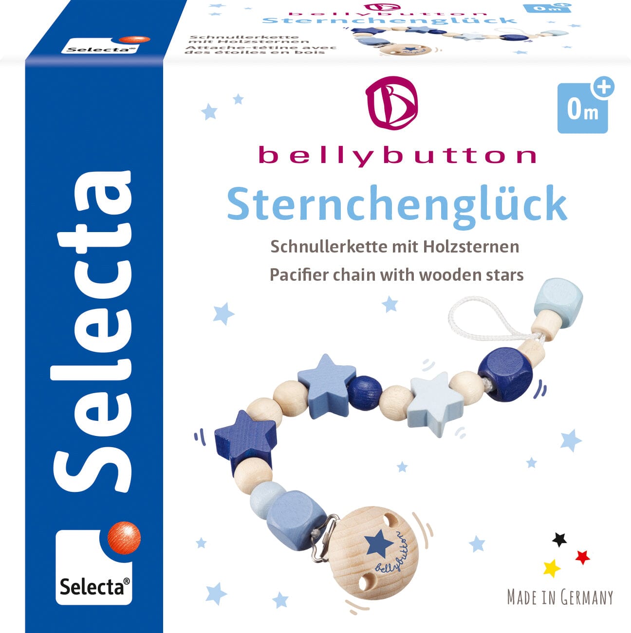 Billede af Selecta - Babylegetøj Lucky Star Suttekæde - Blue