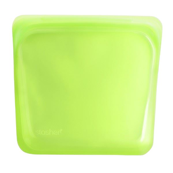 Se Stasher - Sandwich Bag - Silikone - Lime - 450ml hos Suztain