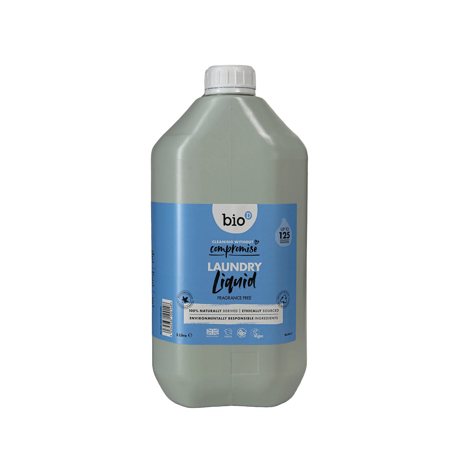 Billede af Bio-D - Miljøvenligt Flydende Vaskemiddel - Uden Duft, 5 Liter