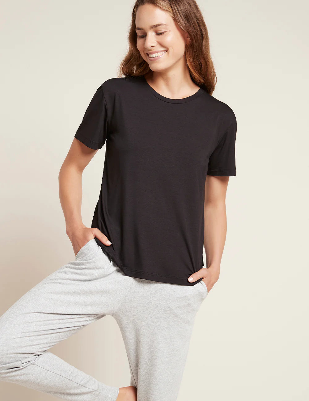 Billede af Boody - Boyfriend T-Shirt - Sort