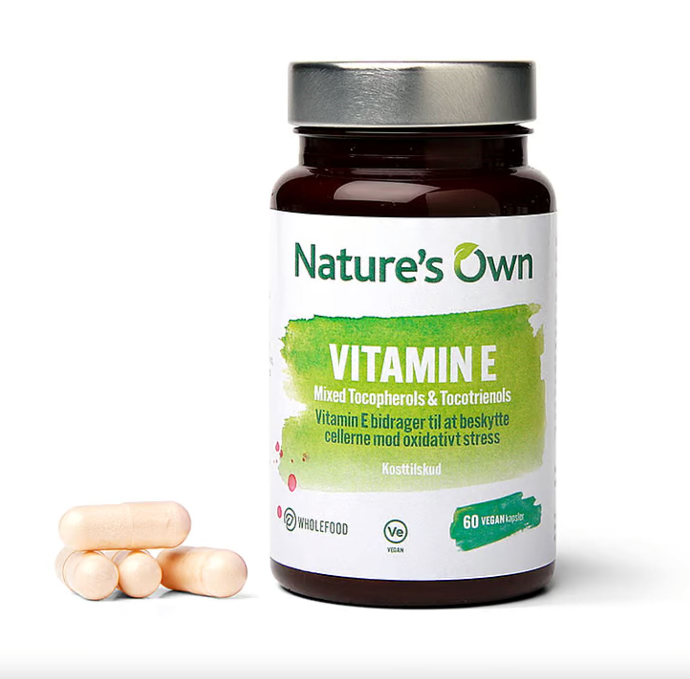 Se Natures Own - Nature's Own Vitamin E Mixed Tocopherols & Tocotrieno 60 Kapsler hos Suztain