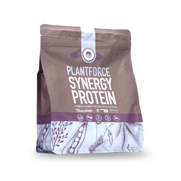 Billede af Plantforce - Synergy Protein - Chokolade 800 Gram hos Suztain