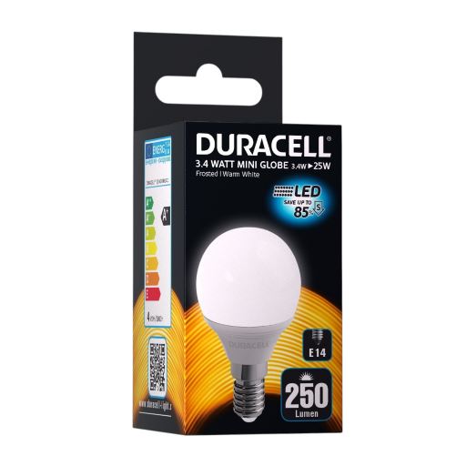 Billede af Duracell - E14 LED Dæmpbar Kronepære 250Lm 4.3W, 2700K