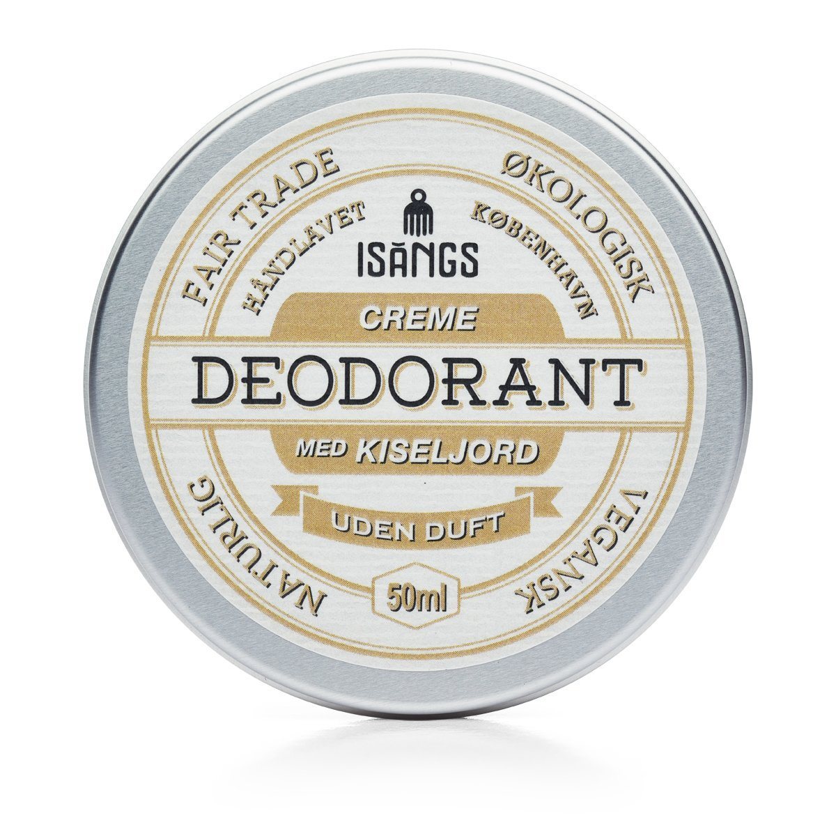 Isangs - Creme Deodorant Med Kiseljord - Uden Duft