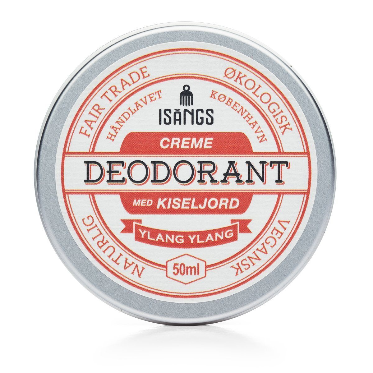 Isangs - Creme Deodorant Med Kiseljord - Ylang Ylang