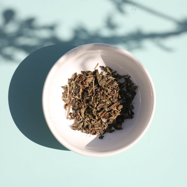 Fresh Mint Tea organic close up
