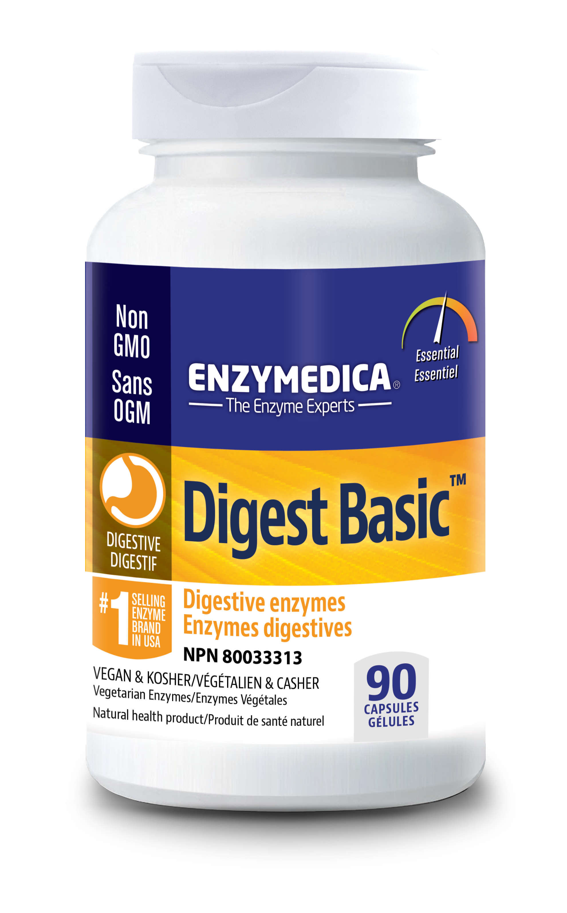 Digest Basic, 90 Capsules - enzymedica.ca product image