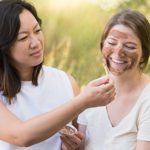 Applying Erleia's Signature Clay Mask