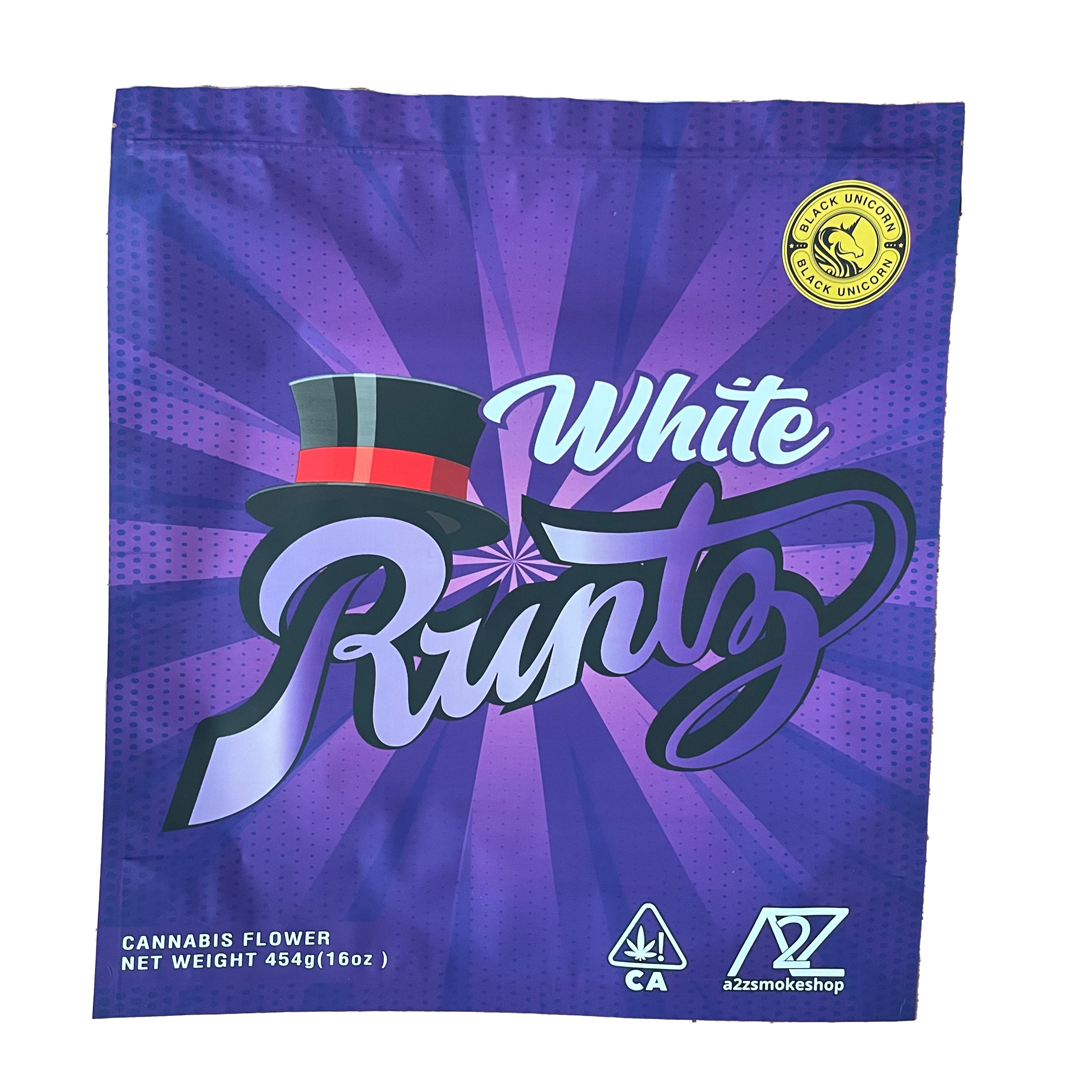 White Runtz Mylar Bags  BagBoys