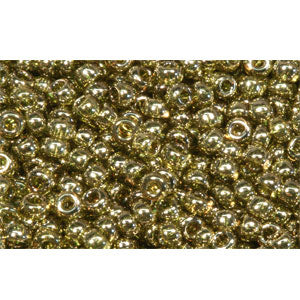 cc457 - Toho beads 11/0 gold lustered green tea (10g)