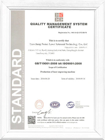 Quality Management System Certificate