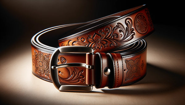 custom leather belt