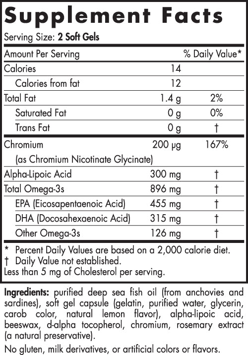 Nordic Naturals ProOmega  Blood Sugar