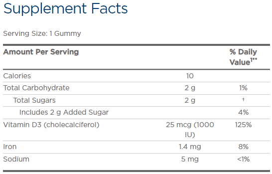 Nordic Naturals Vitamin D3 Gummies