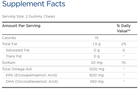 Nordic Naturals Ultimate Omega Gummy Chews