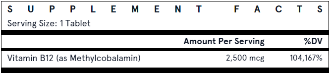 Methyl B-12 Tropical - 2500mcg