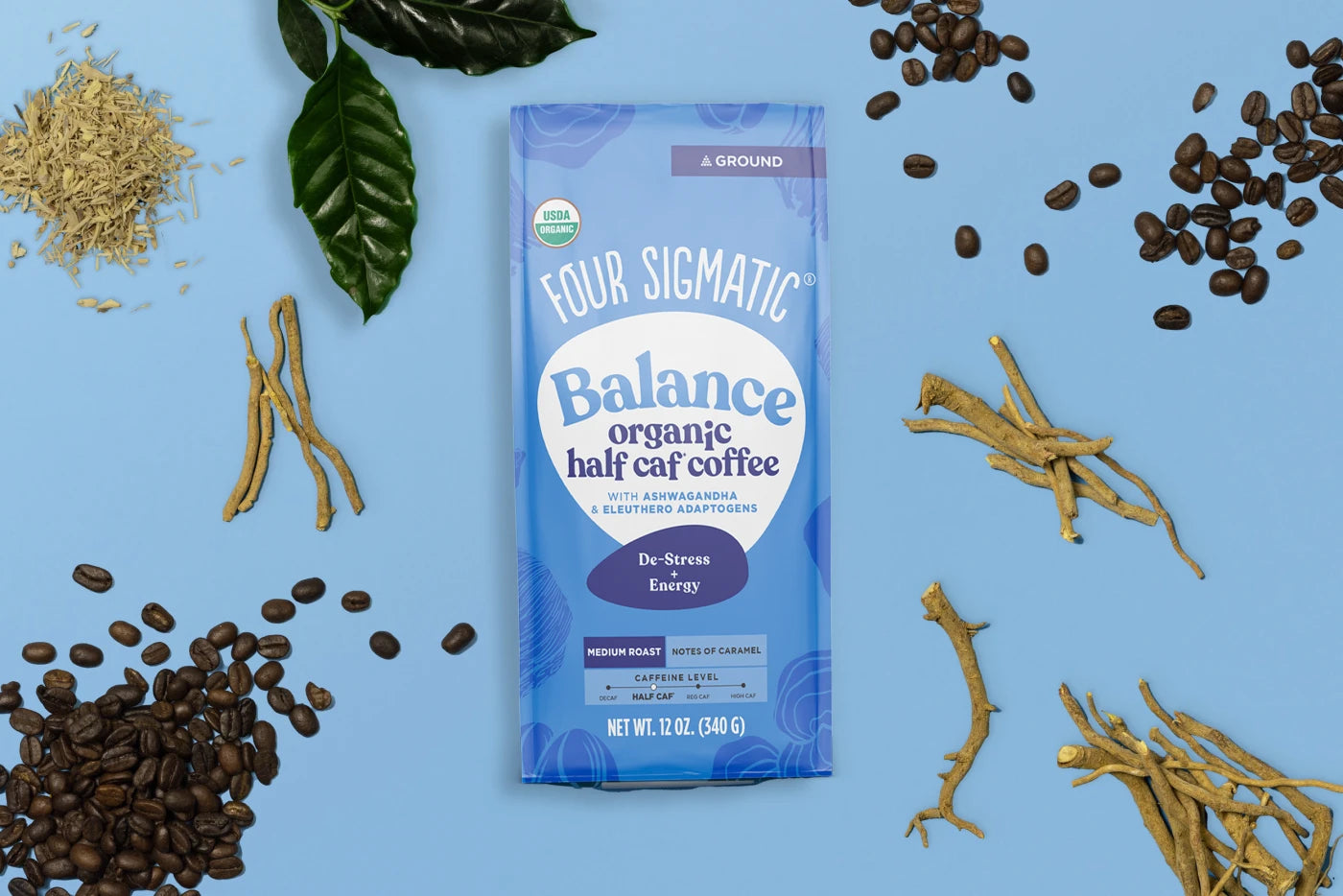 Balance Half Caf Ground Coffee Bag