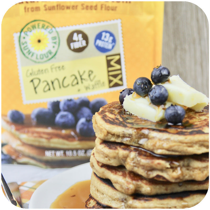 SunFlour Pancake & Waffle Mix | Low Carb, High Protein | Full of Fiber | Gluten & Nut Free | Low Glycemic