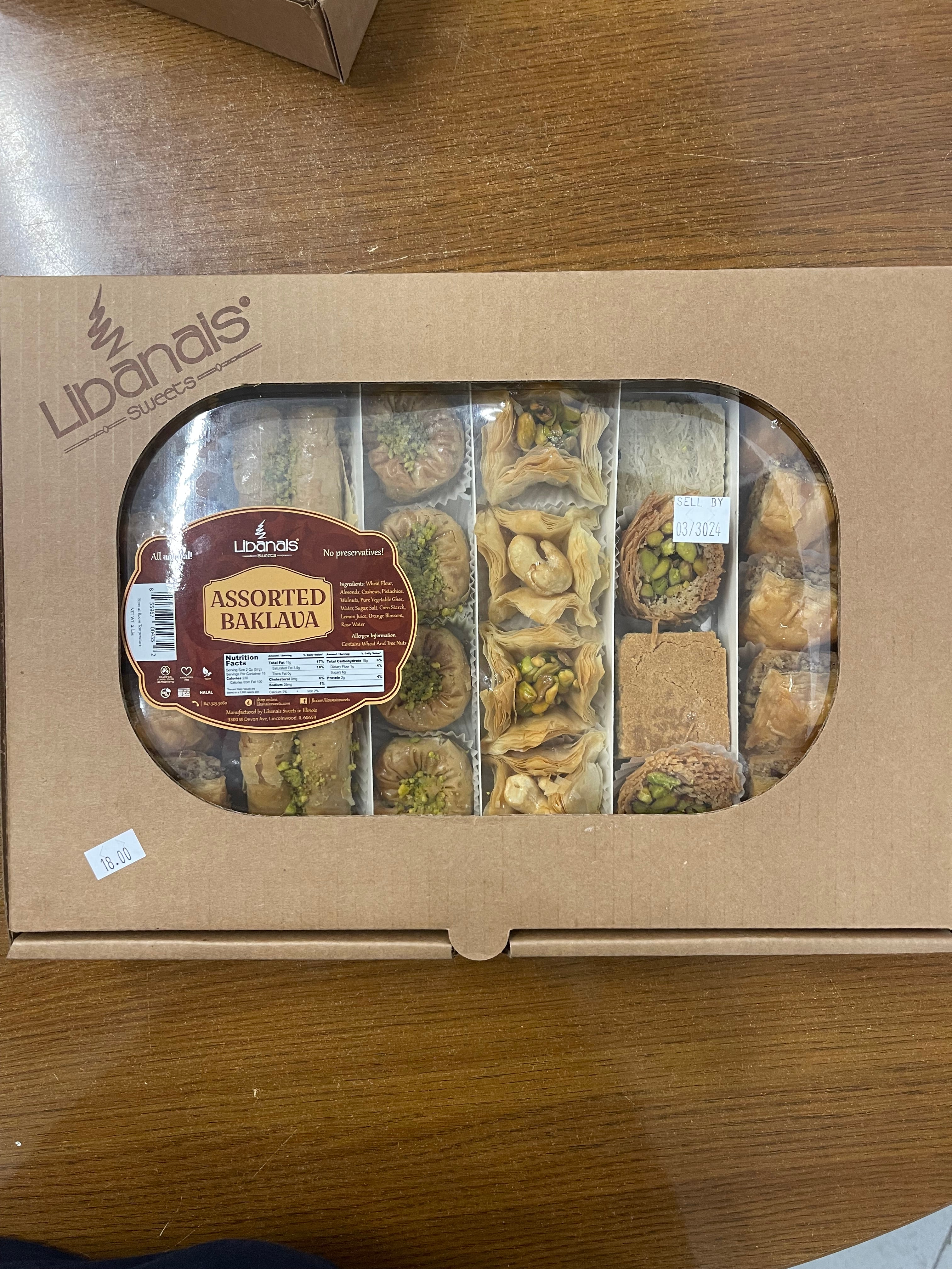 Libanais Baklava Assorted 2 LB