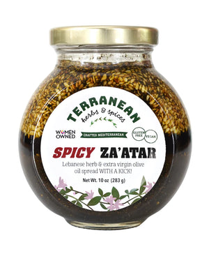 Terranean Za'atar Spread SPICY 12 x 10 oz - Jasmine Distributing