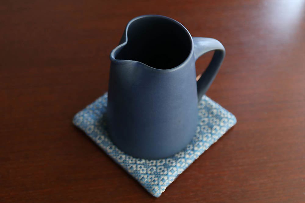 KANEAKI SAKAI POTTERY | flat jug / コバルト