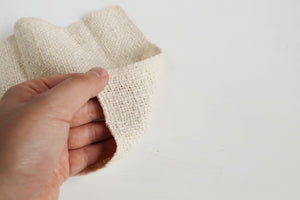 木玉毛織 | ガラ紡のミニタオル / キナリ