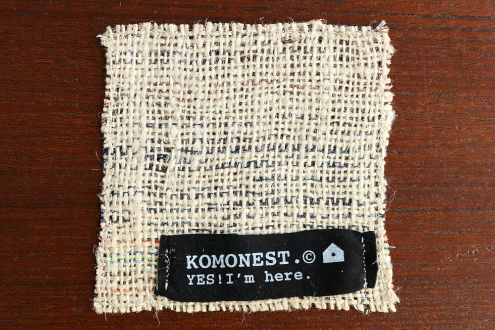 KOMONEST | 麻布 刺繍コースター