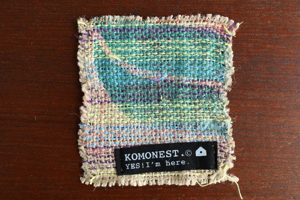 KOMONEST | 麻布 刺繍コースター