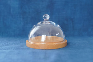 内田洋子 | glass dome / wood plate