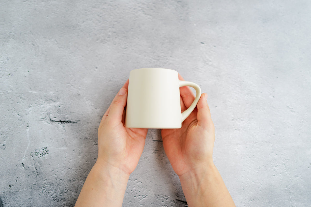 KANEAKI SAKAI POTTERY | flat mug / L / アイボリー