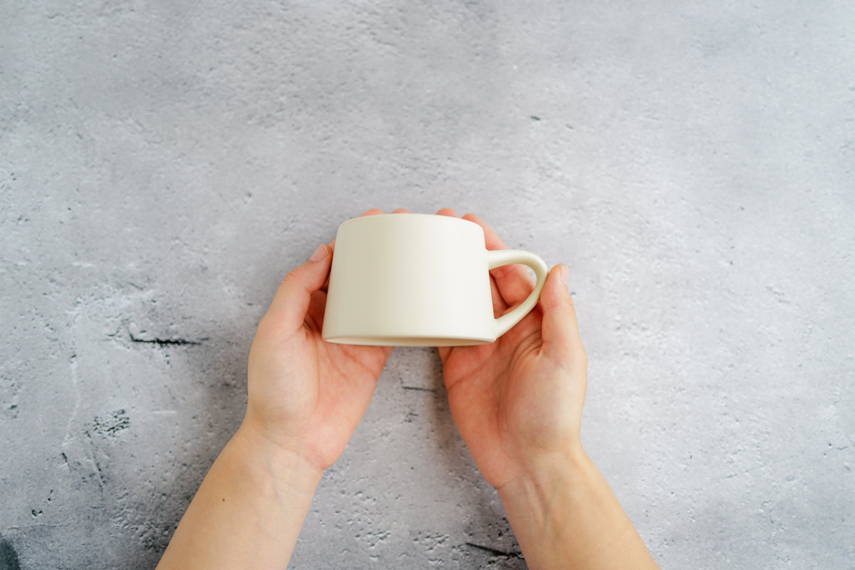 KANEAKI SAKAI POTTERY | flat mug / S / アイボリー