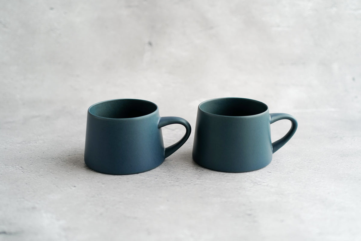 KANEAKI SAKAI POTTERY | flat mug / S / コバルト