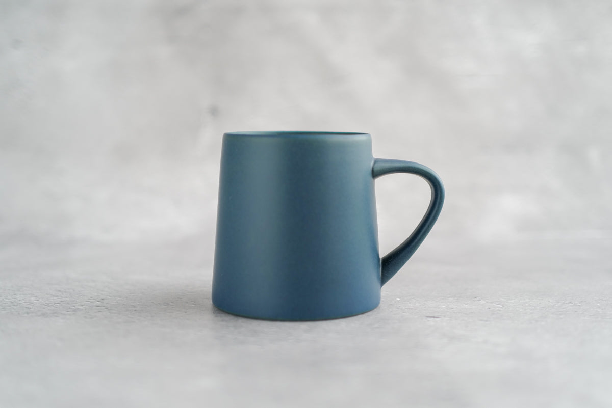 KANEAKI SAKAI POTTERY | flat mug / L / コバルト